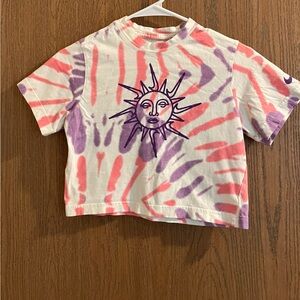Girls' Nike Sportswear Boxy Tie Dye T-Shirt
